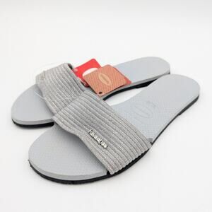 Havaianas You Malta Metallic Slide Sandal Women's Metallic Ice Grey Size 11/12W